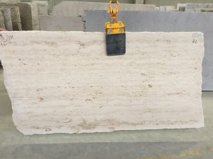 Jura Limestone Slab at our partnering quarry in Germany prior to fabrication